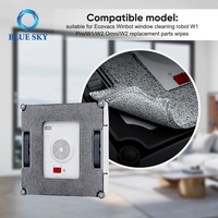 Kain Pembersih Serat Mikro Pengganti untuk Aksesori Robot Pembersih Jendela Ecovacs Winbot W2 PRO/W2 PRO Omni/W2 Omni/W2/W1 Pro