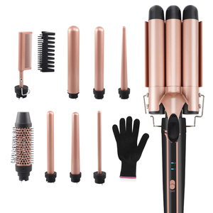 Outils de coiffure, fer à friser à baril extra long réglable, 1,75 pouces, 2 pouces, 3 barils, fer à friser 5 en 1 - Product Image 2