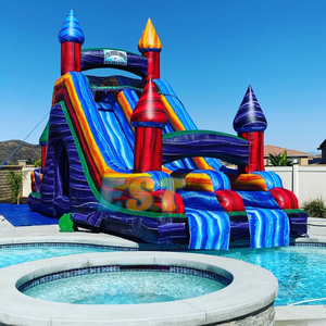 Lớn trượt bơm hơi cho hồ bơi mùa hè hồ bơi trượt trượt nước Inflatable cho trẻ em và người lớn - Product Image 2