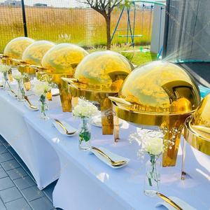 Truepai Roll Top Chafing Dish 6L Pemanas Makanan Stainless Steel Pemanas dengan Bahan Bakar Alkohol Kontrol Suhu 60-80C untuk Katering - Product Image 1