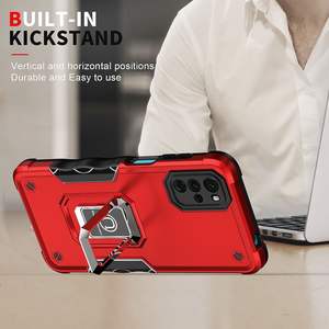 Para Motorola G22 G52 funda a prueba de golpes armadura anillo soporte parachoques teléfono contraportada para <span class=keywords><strong>Moto</strong></span> E20 E30 E40 G31 G41 G51 G71 5G fundas - Product Image 5