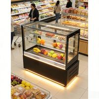 Vitrine réfrigérée pour gâteaux CE, à angle droit, 3 niveaux, pour pâtisseries