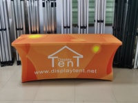 Couverture de table extensible personnalisée de 4 pieds, 6 pieds, 8 pieds, avec logo, pour les salons professionnels, pour les événements