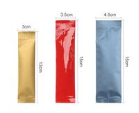 Petits sachets en bâtonnets Sachet lait miel longs sacs d'emballage feuille d'aluminium en bandes petit sachet vide pour thé café en poudre