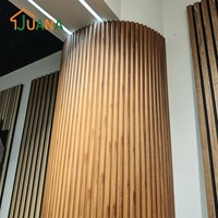 Panneau de fibres flexible pour décoration de surface ronde, feuille de MDF pliable certifiée FSC ISO9001 pour présentoirs de magasin incurvés