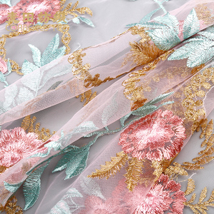 Bán chạy nhất nhà máy chất lượng cao mềm thủ công thêu mẫu thiết kế với vải lưới cho cô gái ăn mặc - Product Image 4