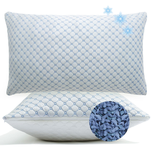 Cooling Gel Memory Foam <b>Pillow</b> Ice Silk Honeycomb Cover, Adjustable Shredded Fill, Removable & Washable, OEM Custom Cold <b>Pillows</b> - Product Image 1