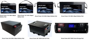 2025 Đêm Trước 12V 24V 48V 100AH 200AH 300ah 600ah Lithium Ion dự phòng Pin nhà du thuyền biển Xe golf công cụ điện khẩn cấp - Product Image 5