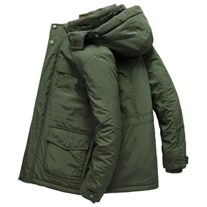 Nuova giacca invernale giacca da <span class=keywords><strong>uomo</strong></span> spessa giacca Parka con cappuccio di <span class=keywords><strong>pelliccia</strong></span> calda giacca da <span class=keywords><strong>uomo</strong></span> capospalla taglia M ~ 5xl giacca calda spessa - Product Image 3