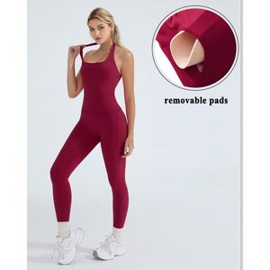 2 Piece Workout Set Women Halter Top Booty <b>Leggings</b> With <b>Pockets</b> Gym Outfit Yoga Sets - Product Image 2