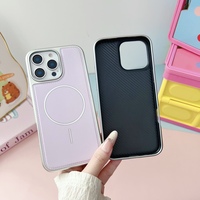 Étui de téléphone portable en cuir magnétique électroplaqué TPU+PC adapté à l'iPhone 17 16 promax, coque de protection anti-chute