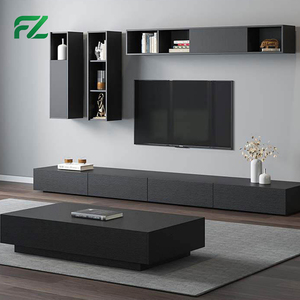 Mobile <span class=keywords><strong>TV</strong></span> in Alluminio Bianco Sottile e Impermeabile con Porta Scorrevole, 210cm, Design Moderno - Product Image 2