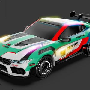 Coche de Carreras a Escala 1:16 con Control Remoto, Luces LED, Carga por Inducción y 4 Canales - Product Image 2