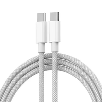 Cable de Carga Rápida USB C a USB C Original de 1m 2m PD 60w 480mbps, Cable de Datos USB 2.0 Tipo C con Trenzado de Nailon para Teléfono