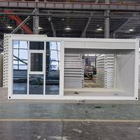 Maison conteneur pliable de 20 pieds, vente en gros, commande en gros, dortoir préfabriqué, logement pour travailleurs