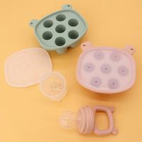 Vente en gros de tétine de qualité alimentaire pour bébé tétine en silicone pour fruits sucette mangeoire pour bébé