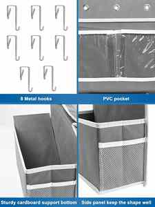 <b>Large</b> Capacity Over-the-Door Hanging Closet Organizer Wall Containers Collapsible Shelves Drawers High Capacity Storage System - Product Image 4
