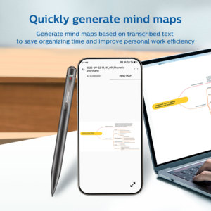 Mini <span class=keywords><strong>Dictaphone</strong></span> Portable 32 Go avec IA, Enregistreur Vocal Numérique IC, Lecteur MP3, pour Réunions et Affaires - Product Image 6
