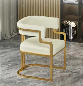 Silla de comedor de lujo Hotel Ventas Oficina Salón de belleza Recibe Mahjong Sofá Silla Salón de uñas Cliente Silla de maquillaje - Product Image 1