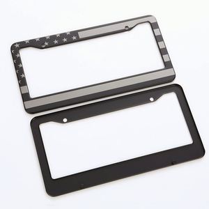 Venta Directa de Fábrica, Portaplacas de Aluminio con Diseño Personalizado para Decoración de Autos Estadounidenses - Product Image 3