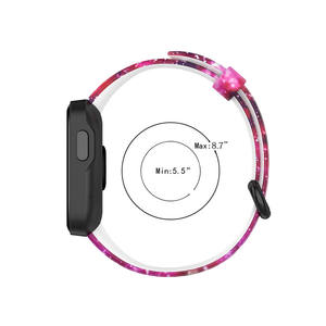 Correa de repuesto para reloj Xiaomi <span class=keywords><strong>Mi</strong></span> Watch <span class=keywords><strong>Lite</strong></span>/redmi, correa de goma de silicona suave con patrón impreso - Product Image 2