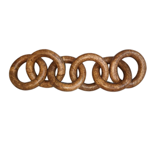 Eslabones Redondos de Madera Pulidos a Mano, Naturales y Ecológicos para Decoración del Hogar, Fabricación de Joyas y Proyectos Creativos - Product Image 1