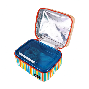 Soft Thermal Insulated Eco-friendly Portable Polyester Waterproof 15L Foldable Lunch Tote Cooler <b>Bag</b> Zipper Closure Kids School - Product Image 6