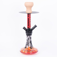 Nouvelle conception 43cm Portable Arguile luxe en alliage d'aluminium russe allemand Shesha ensemble de narguilé
