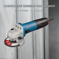 Outil électrique sans fil DongchengElectric Tools 800W, meuleuse d'angle industrielle avec poignée fine, meuleuse manuelle sans balais