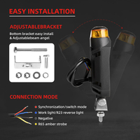 14W 10-90V Flood Spot LED Mecánica Construcción Tractor Lámpara DE TRABAJO Luz estroboscópica Impermeable IP 67