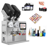 Machine de remplissage quantitative à double tête pour colle UV, vernis à ongles, mascara et rouge à lèvres, avec contrôle numérique automatique