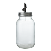 Bouchon verseur en acier inoxydable pour bocal Mason 70mm 86mm pour distributeur de café, sirop, huile d'olive en verre