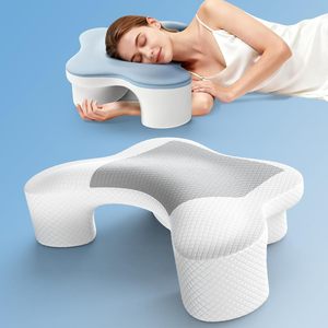 <span class=keywords><strong>Oreiller</strong></span> pour dormeurs latéraux pour soulager les douleurs aux épaules et soutenir le cou, <span class=keywords><strong>oreiller</strong></span> cervical ergonomique en mousse à mémoire de forme de qualité supérieure avec trous pour les bras - Product Image 2