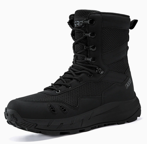 Botas tácticas transpirables de verano TSB108 AS33, color negro, estilo vikingo para hombre, color marrón coyote, negro, verde OD, con cremallera lateral. - Product Image 1