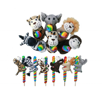 Nouveauté Zoo Animal Candy Pop Peluche Candy Sucette CANDY TOYS Enfants Dulces De Juguete