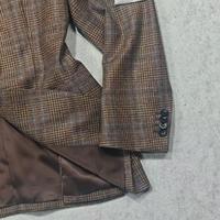 Blazer Homme Marron Sur Mesure Style Italien Croisé Prince de Galles ODM 21 Ans d'Expérience Faible MOQ Coupe Slim Veste de Sport pour Mariage et Fêtes Vente en Gros
