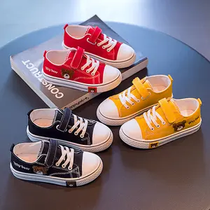 Zapatos de lona transpirables para niños, calzado de tabla a la moda para primavera y otoño, 2022