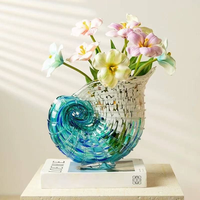 Vase en forme de coquillage, ornement pour salon, décoration de meuble TV, table basse, table à manger, arrangement floral, cadeau, décoration de la maison