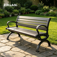 Suole — banc de jardin en aluminium moulé, imperméable, chaise aléatoire, moderne, de bonne qualité, directement à l'usine, WPC, usage extérieur