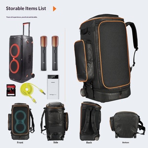 Bolsa de Almacenamiento para Altavoz <span class=keywords><strong>Boombox</strong></span> 320, Funda Protectora a Prueba de Golpes para Altavoz de Exterior, Organizador Electrónico - Product Image 2