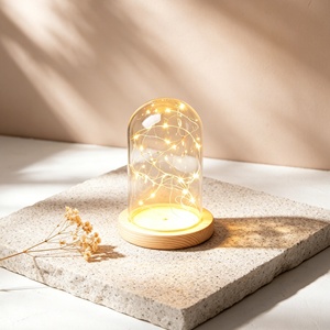 Campana di Vetro per Fiori Conservati 20x40 <span class=keywords><strong>cm</strong></span>, Personalizzabile con Logo, Diverse Misure, Prezzo di Fabbrica, Ideale per Regali e Artigianato - Product Image 3