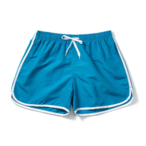 Custom Design Elastic Waist Men's Swim Trunks Beach <b>Board</b> <b>Shorts</b> With Drawstring Solid Color Comfort Breathable Swim <b>Shorts</b> - Product Image 2