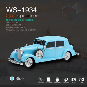 Voufll 10W Radio <span class=keywords><strong>Bluetooth</strong></span> TWS FM portable de style rétro classique <span class=keywords><strong>vintage</strong></span> pour voiture, avec lecteur de carte TF, pour une utilisation en extérieur - Product Image 5