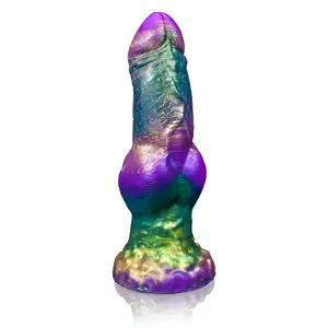 9.1 Inch Giant Alien Wolf Animal Dildo Silicone Dragon Monster Thick Huge Dildo Butt Plug Anal Dildo with Strong Suction Cup