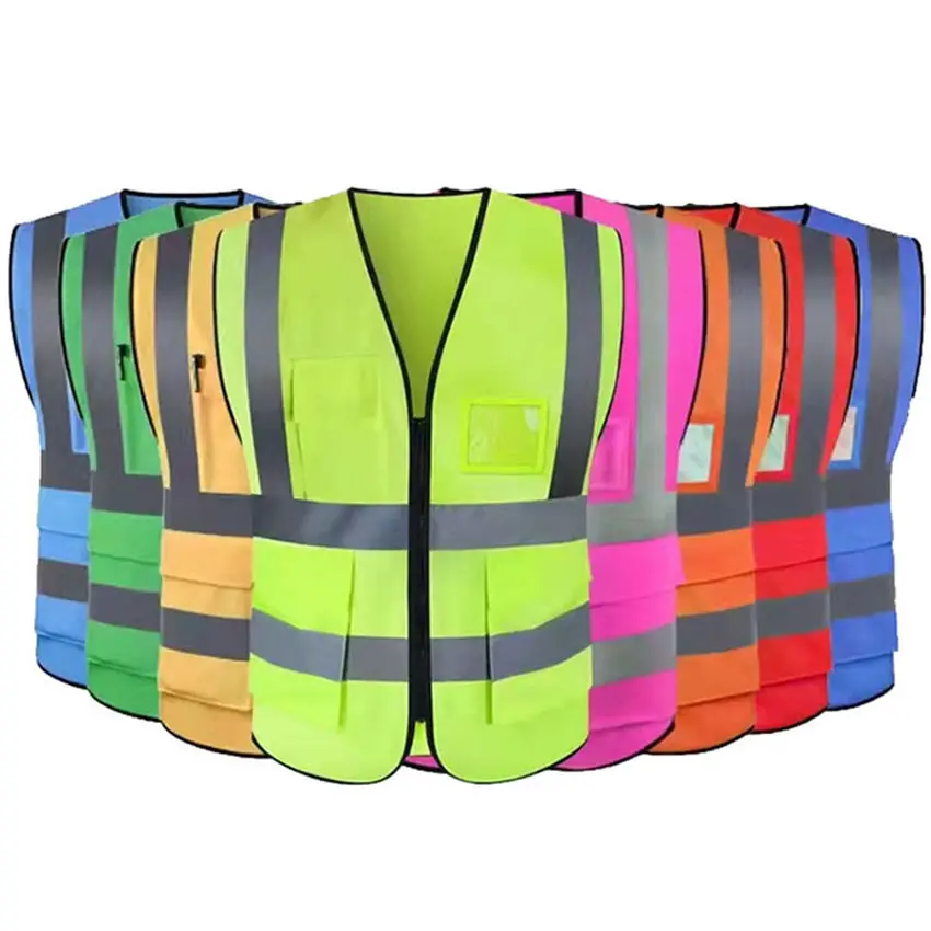 Manufacturer Shooting Safety Vests Reflective 100% Polyester Knitted/woven/mesh Fabric China Road Safety Workplace Safety Vest