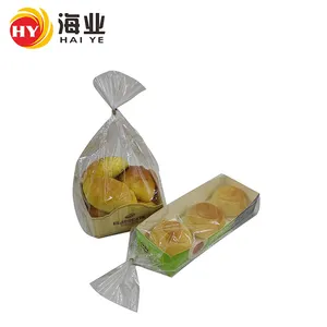 Sacs à pain à biscuits transparents à fond carré Sacs d'emballage alimentaire Carton en plastique OPP transparent Gravure Barrière Bopp CMYK