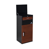 Boîte aux lettres à ouverture par le haut avec ressort à gaz, revêtement en poudre métallique, étanche, avec serrure électronique à combinaison pour la poste