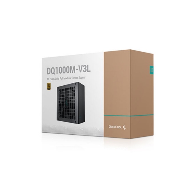 DeepCool PQ1000M 120mm 1000W 80 Plus Fully Modular Power Supply for Desktop & Server Use with 120mm FDB Fan Silent Fanless Mode