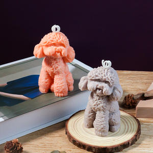 แม่พิมพ์ซิลิโคนสำหรับตกแต่งปูนปลาสเตอร์สำหรับสุนัขตุ๊กตาแบบสามมิติน่ารักใหม่ - Product Image 3