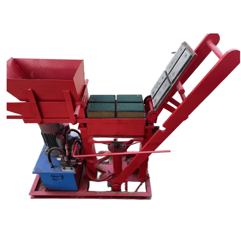 Jamaica cheap and good cow dung mud block making machine/mud brick hydraulic clay block making machine